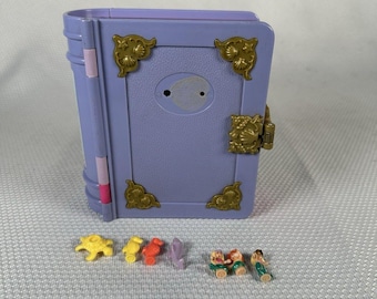 1995 Polly Pocket Vintage Sparkling Mermaid Adventure acende com figuras, Polly Pocket vintage, conjunto de bonecas Polly Pocket, Polly Pocket
