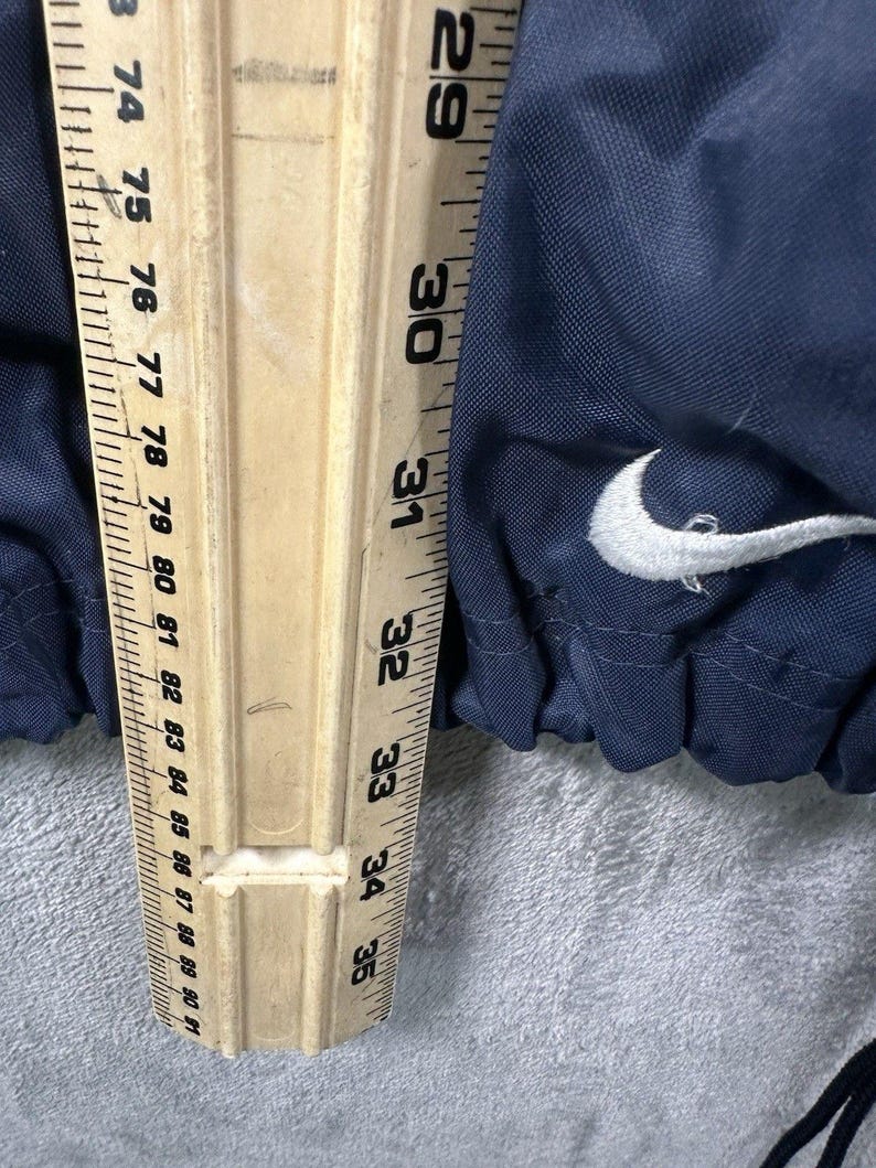 Vintage Nike 1/4 Zip coupe-vent veste homme grande bleu des années 90 rétro capuche, veste de survêtement Nike vintage, coupe-vent Nike vintage image 7
