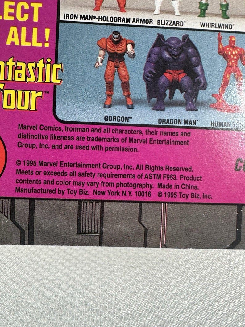 Marvel Comics ToyBiz 1995 Iron Man - Whirlwind Action Figure Vintage NEW SEALED, Vintage Marvel Action Figure, Iron Man Action Figure imagen 7
