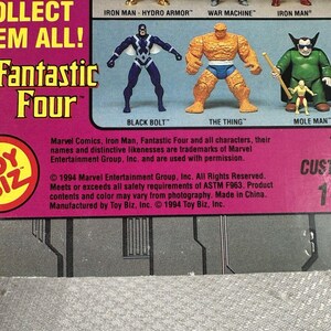 Marvel Comics ToyBiz 1995 Iron Man - Spider Woman Figurka akcji Vintage NEW, Vintage Marvel Figurka akcji, Figurka akcji Iron Man zdjęcie 7