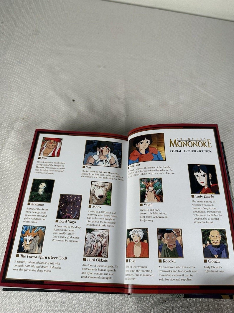 Princess Mononoke Film Comic - All in One Edition Manga Studio Ghibli, Hardcover Comic Book, Manga, Studio Ghibli Gift, Manga Hardcover image 5