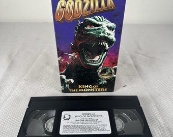 Godzilla: King of the Monsters, VHS 1956, 1998, Tested, Godzilla VHS Tape, Vintage Godzilla, Godzilla Gift, Godzilla Movie, Godzilla