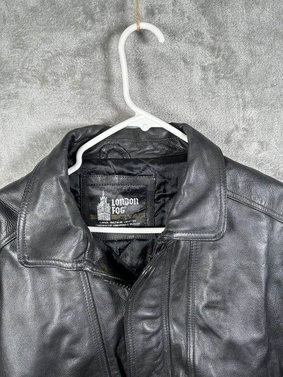 ヴィンテージ ロンドンフォグ レザージャケット チョアコート ブラック