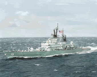 USS Dale - Oil Painting*