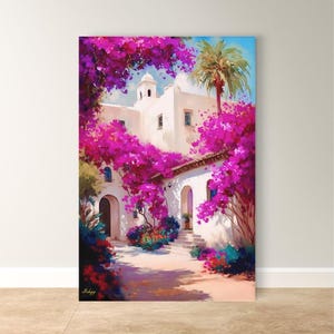 Mexican Art for Wall Hacienda Painting Mexican Wall Art Canvas Wall Art Framed Canvas Print Hacienda Decor Extra Large Housewarming Gift