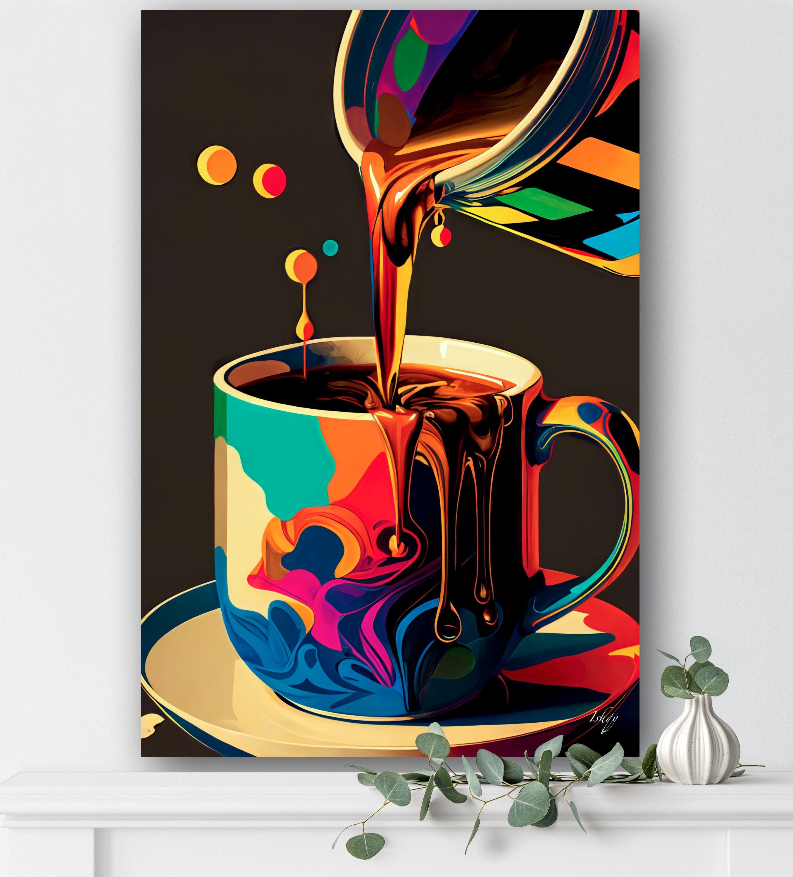 Coffee wall art deals