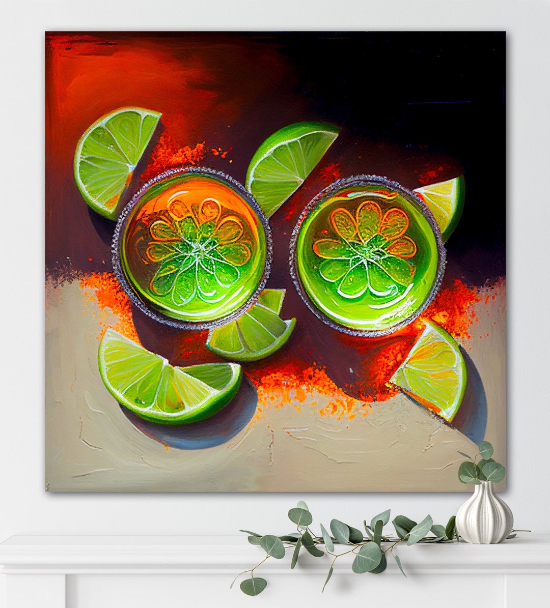 Margarita Bar Decor Kitchen Wall Art Canvas Prints Bar Etsy