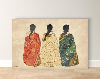 8x10 India Women Art Print – Glossy Digital Print Female Model 05-42358773