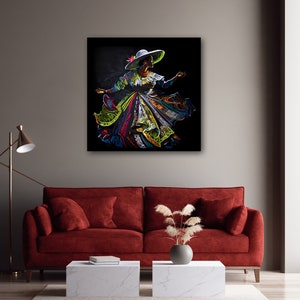 Mexican Wall Art Colorful Canvas Prints Mexican Pop Art Mexican Folk ...