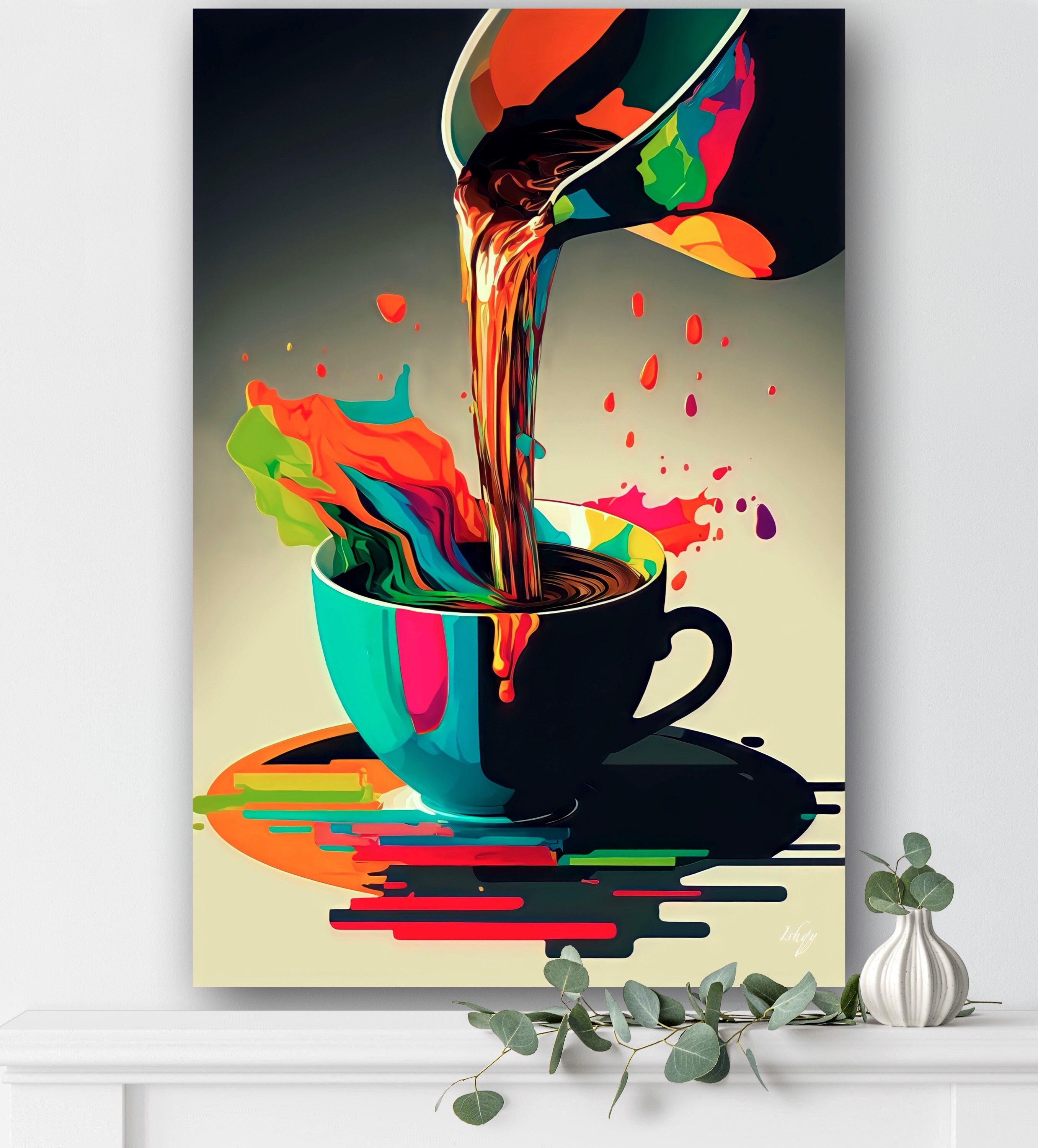 Coffee abstract art deals