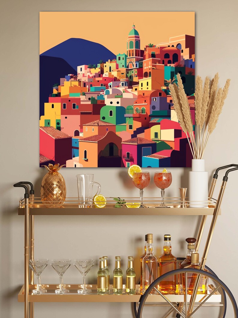 Mexican Art Print Large Canvas Wall Art Mexican Wall Decor Etsy