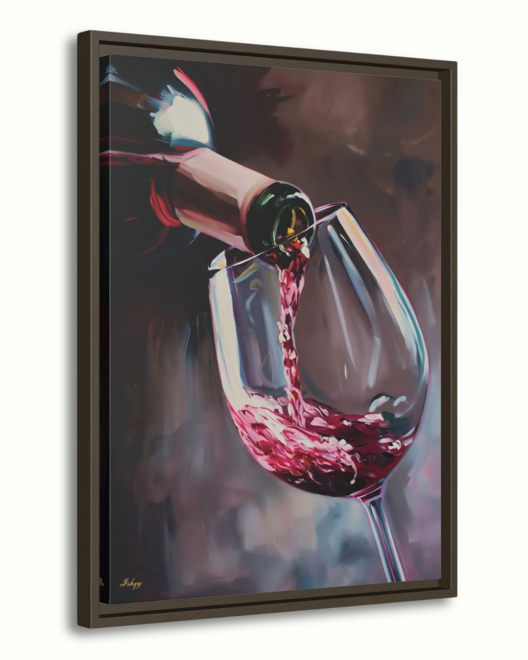 3-teilige Leinwand-Bilder "Weingläser" - 30,5x40,6 Cm, Fertig Zum Aufhängen