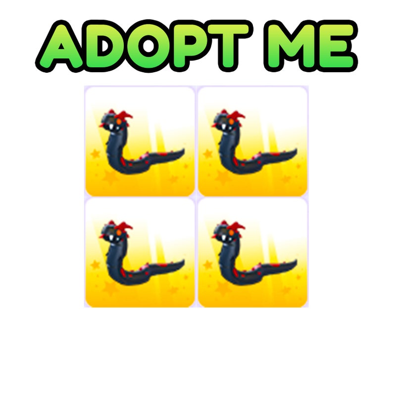 4 Evil Basilisk Adopt Me Pets Cheap No Potion Same Day Etsy