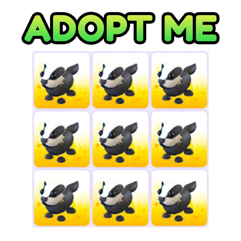 9 Badger Adopt Me Pets Cheap No Potion Same Day Delivery Etsy