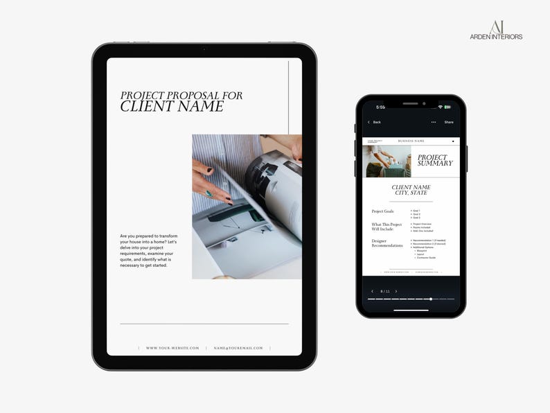 New Client Design Proposal Template | Editable Canva Template for ...