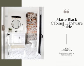 Matte Black Cabinet Hardware Guide: Interior Design (PDF Download)
