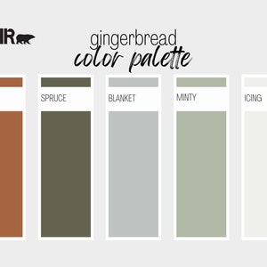 Gingerbread Paint Color Palette, Behr, Interior Paint Palette, Professional Paint Scheme, Color Selection, Interior Design