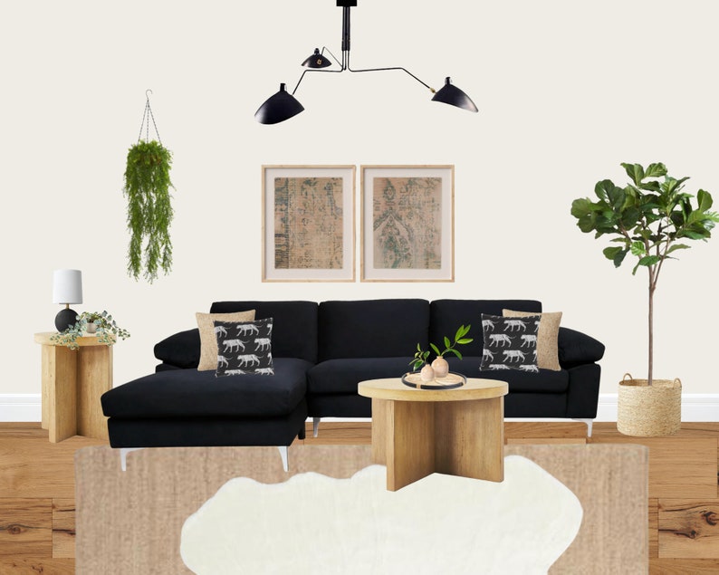 Room Design Package, Interior Design Services, Modern Neutral Room