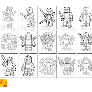 Roblox Printable Coloring Page. 30 Coloring Pages. PDF and JPG. - Etsy