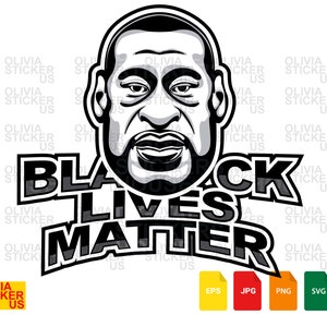 Black Lives Matter - George Floyd eps/jpg/png/svg/pdf, Digital Download, Digital Print, Clip-art, Vector- t-shirt design - Silhouette