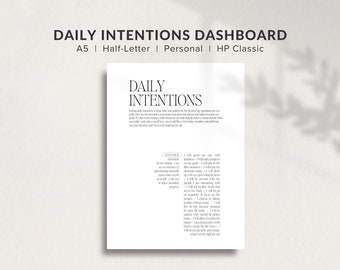 Dashboard Printable, Planner Accessories, Printable Planner Dashboard