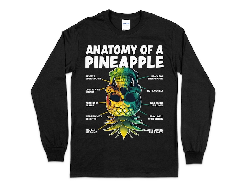 Anatomy of a Pineapple Upside Down Pineapple Swinger Swinging Etsy