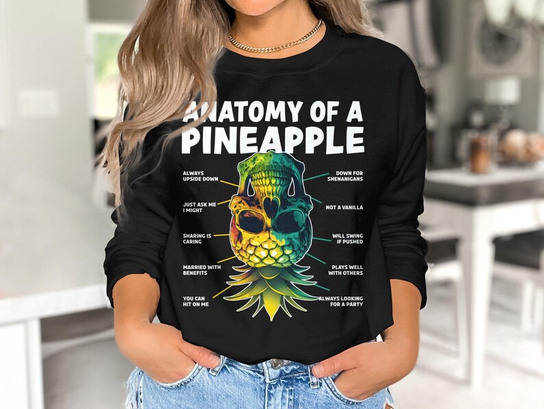 Anatomy of a Pineapple Upside Down Pineapple Swinger Swinging Etsy