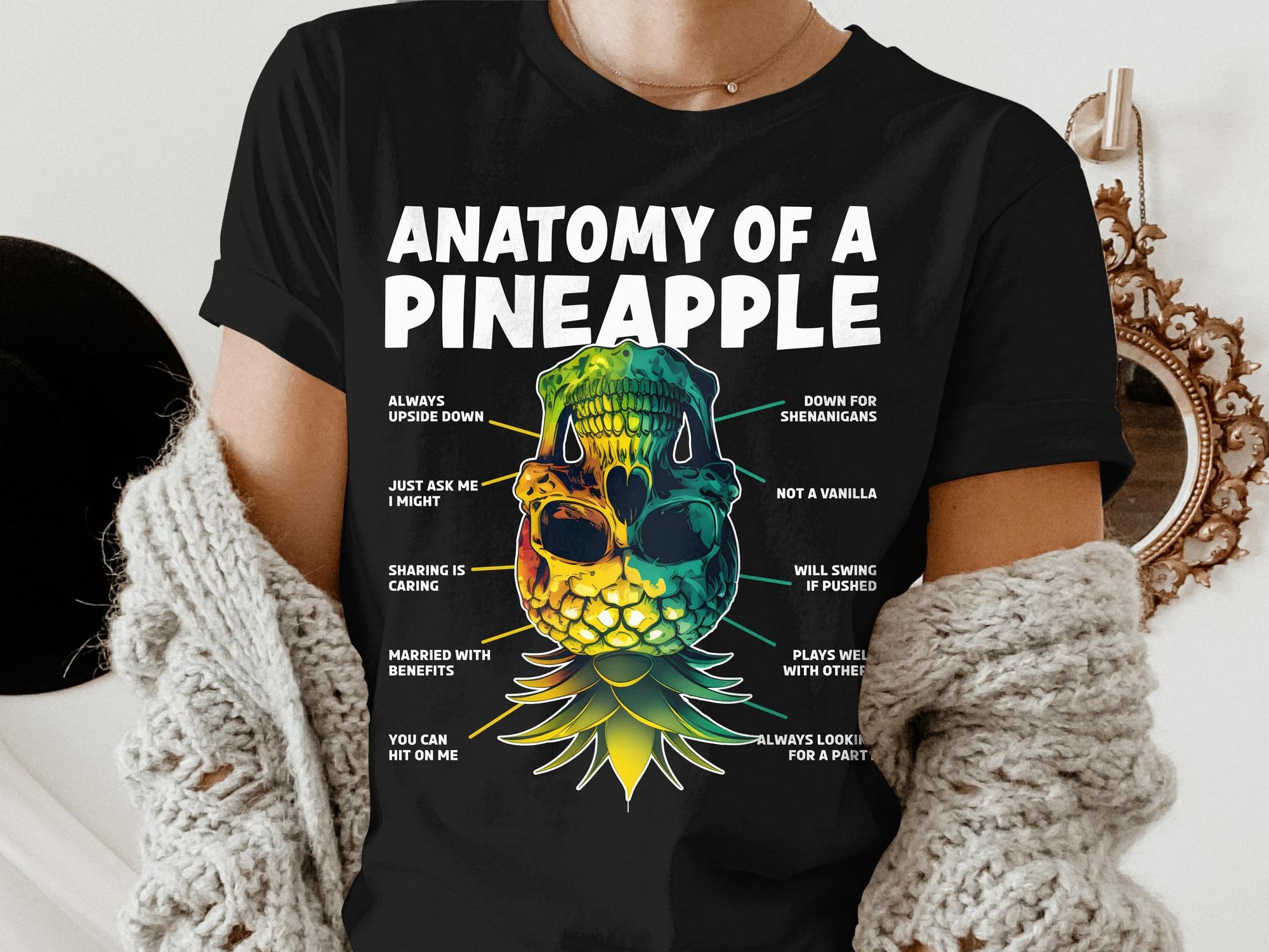 Anatomía de una piña al revés Pineapple Swinger Swinging Funny - Etsy ...