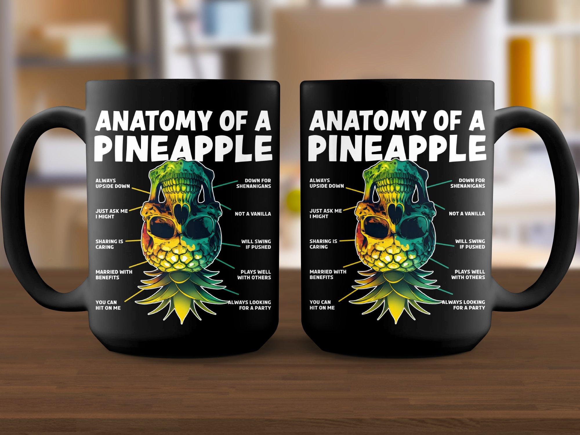 Anatomy of a Pineapple Upside Down Pineapple Swinger Swinging Funny