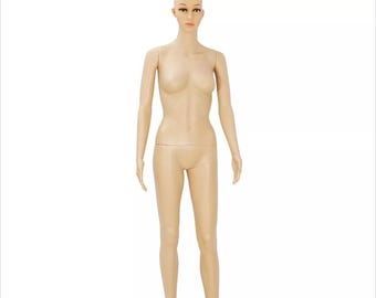 Female Full Body Mannequin Display Fits Size S/M/L, Adjustable 69&#39;&#39; Female Mannequin w/ base, Male Full Body Mannequin Adjustable 73&quot;