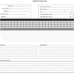 Trucker&#39;s Driver&#39;s Daily Log