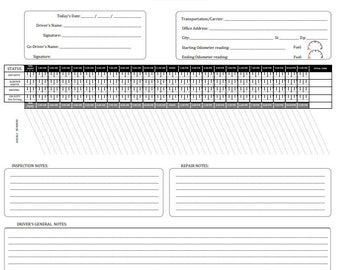 Trucker&#39;s Driver&#39;s Daily Log