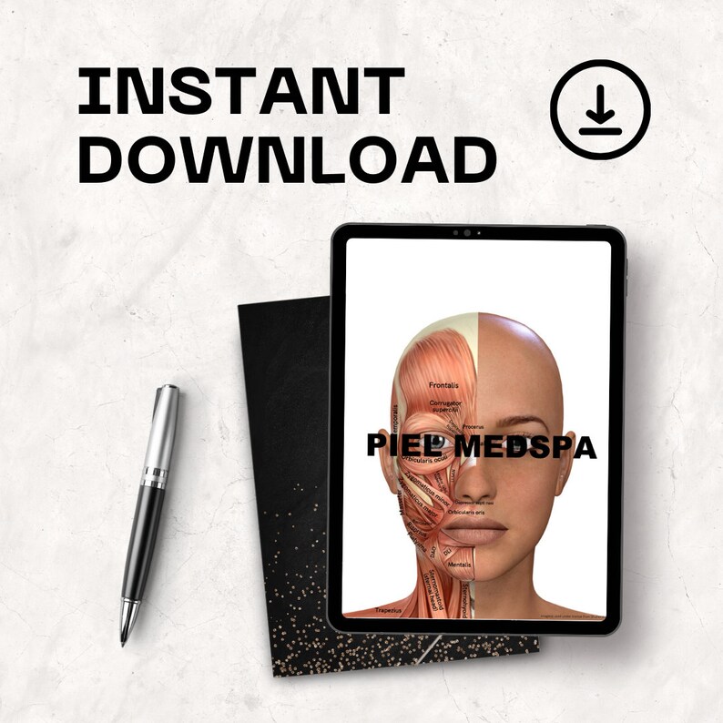 Charting Injector Face Printable Charting Document, Cosmetic Injector Charting Accessory - Etsy
