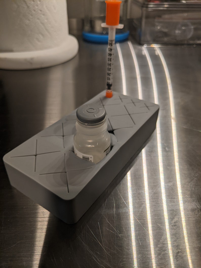 12 Slot Silicone Vial Holder; Botox Holder; Syringe Holder\/Organizer; Tabletop Holder\/Organizer; Aesthetic Injector; Medspa Supplies;