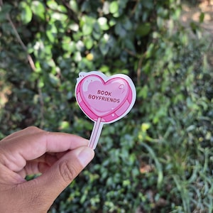 Book Boyfriend Heart Sucker Sticker, Book Sticker, Romance Book Sticker, Romantasy Book Sticker, Book Lover Sticker