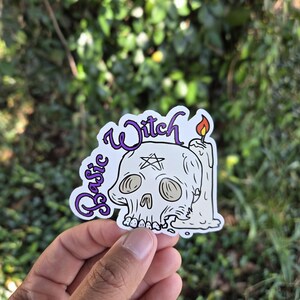 Basic Witch Sticker, Witchy Sticker, Spooky Sticker