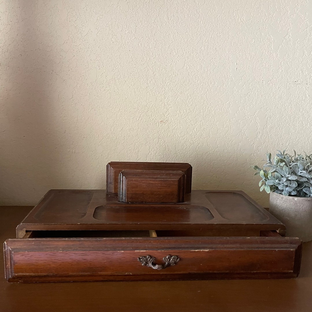 Wood Jewelry Box Mens Vanity Box Dresser Box Change Etsy
