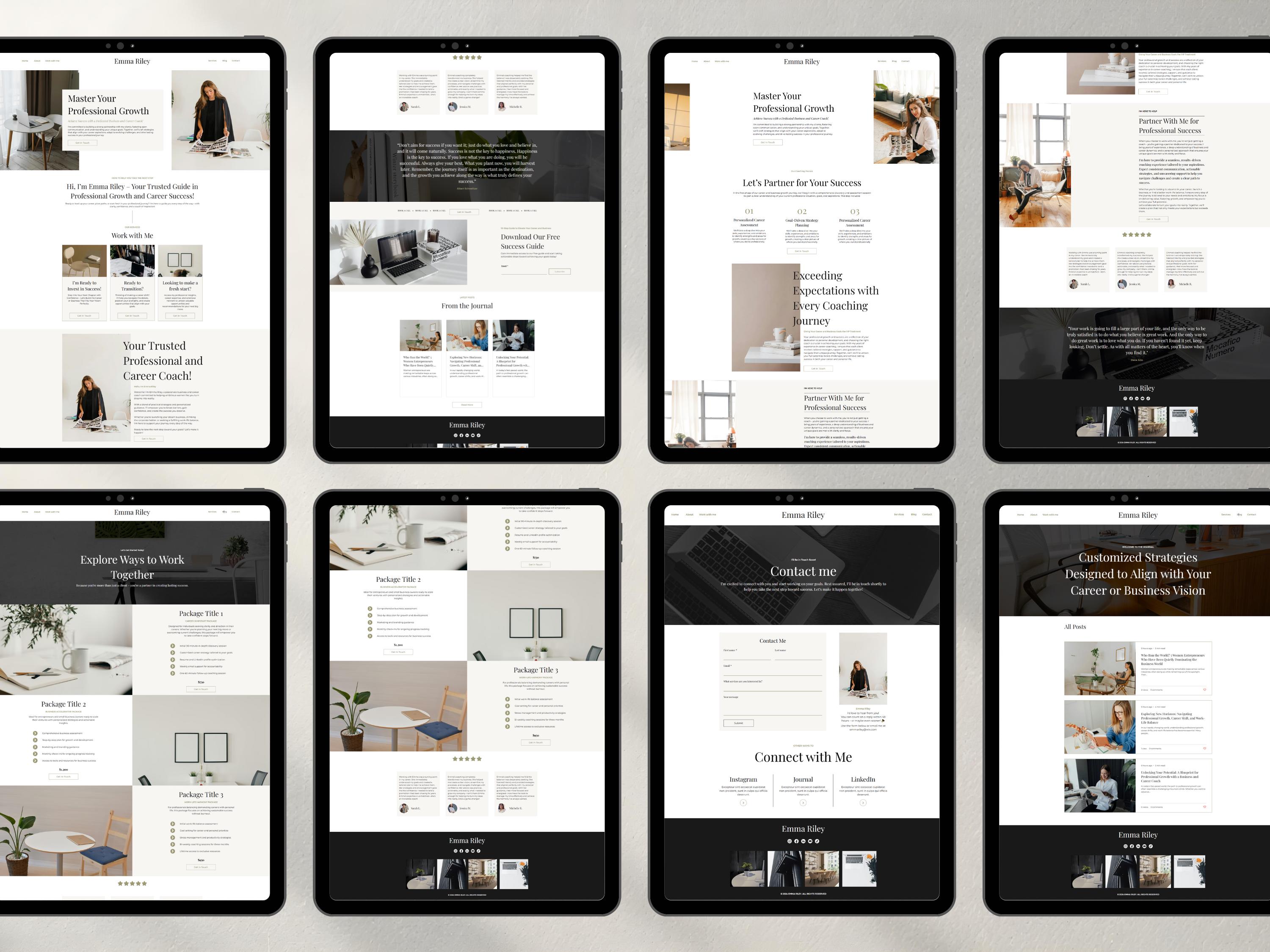 Premium Wix Website Templates For Coaches And Female Entrepreneurs wix Premium wix website templates for coaches and female entrepreneurs wix