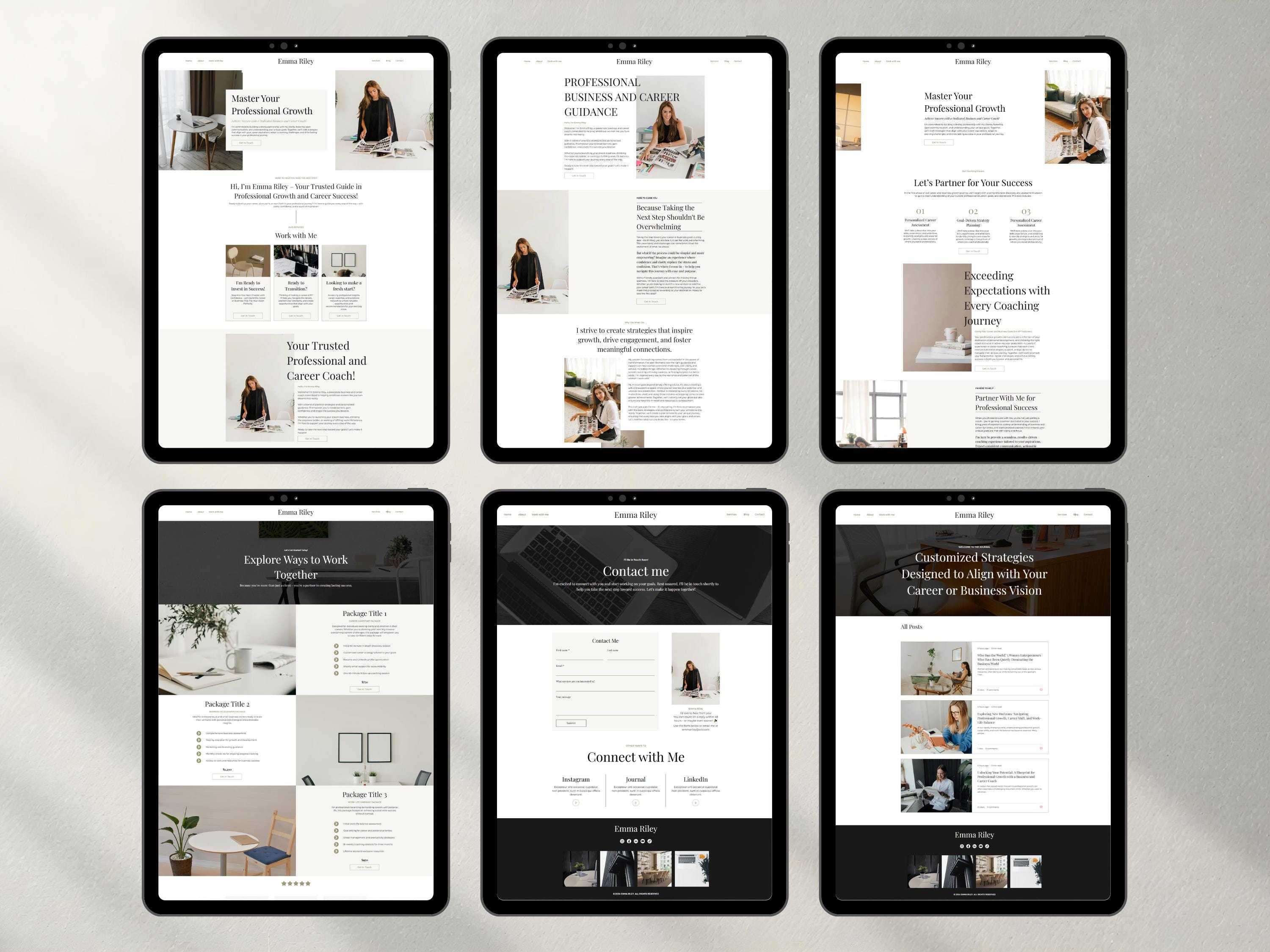 Premium Wix Website Templates For Coaches And Female Entrepreneurs wix Premium wix website templates for coaches and female entrepreneurs wix