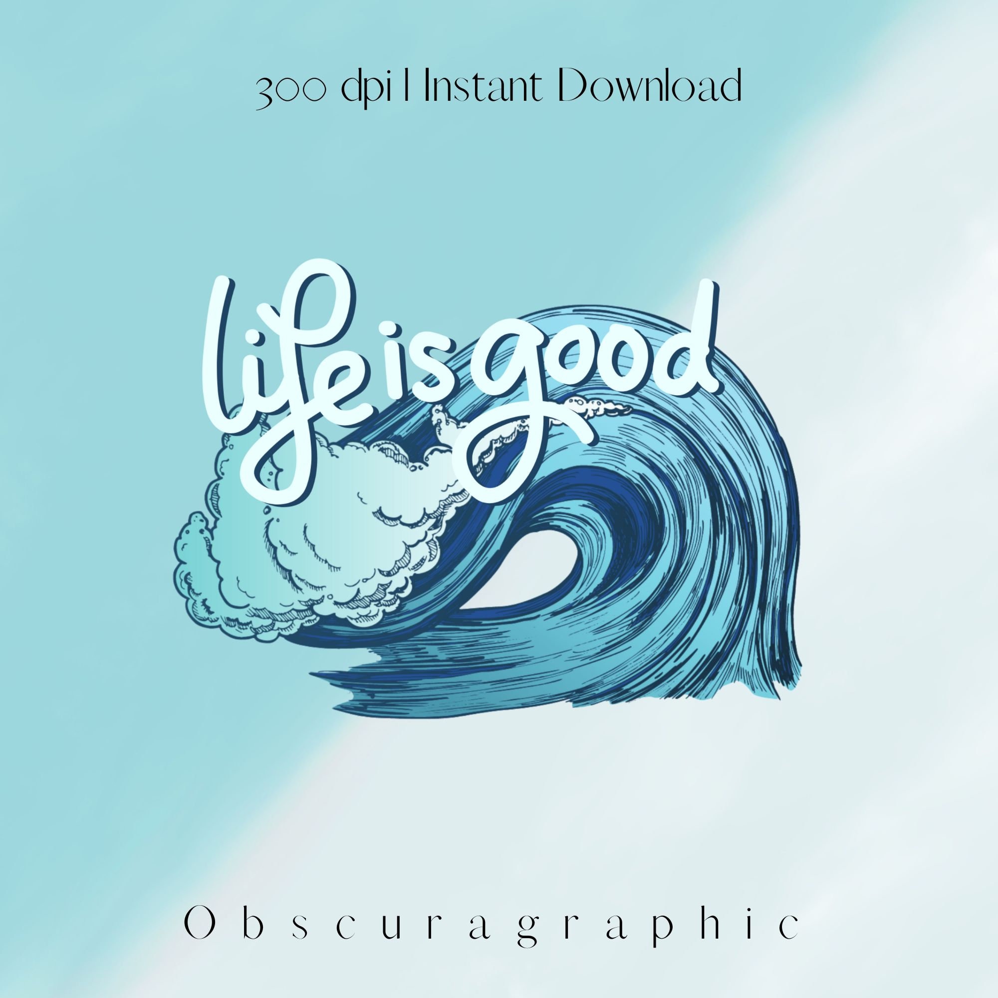 Life is Good Png Summer Png Vacation Png Surfing Png Beach Design Waves ...
