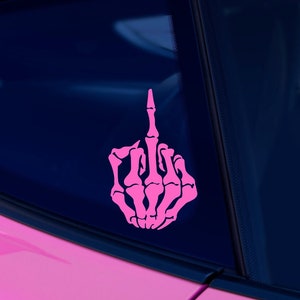 Funny FCK Middle Finger Troll Face Meme Car Bumper Vinyl Sticker