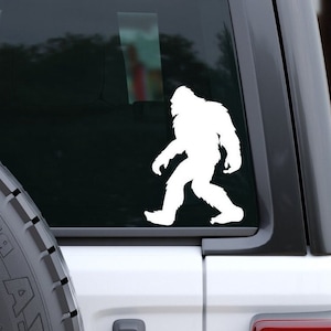 Sasquatch Decal, Bigfoot Decal, Bigfoot Sticker, Vinyl Decal, Hiking Car Decal, Hiking Gifts, Nature Window Decal, Laptop Sticker