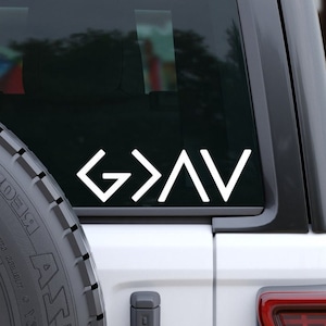 God Is Greater Than the Highs And Lows Decal, God Is Greater Sticker, Spiritual Gifts, Christian Stickers, Religious Gifts For Mom