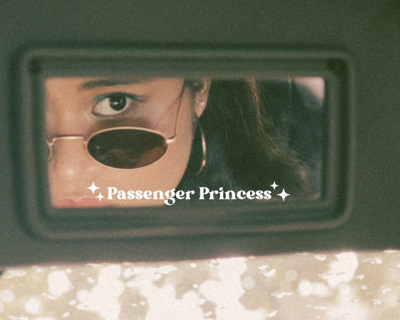 Passenger Princess Mirror Car Decal, Rear View Mirror Decal, Girlfriend Truck Decal, Car Accessories, Passenger Princess Humor