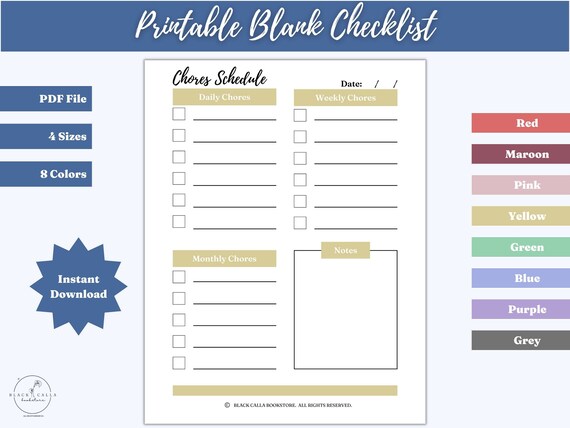 Name Change Checklist Printable Printable Name Changing - Etsy