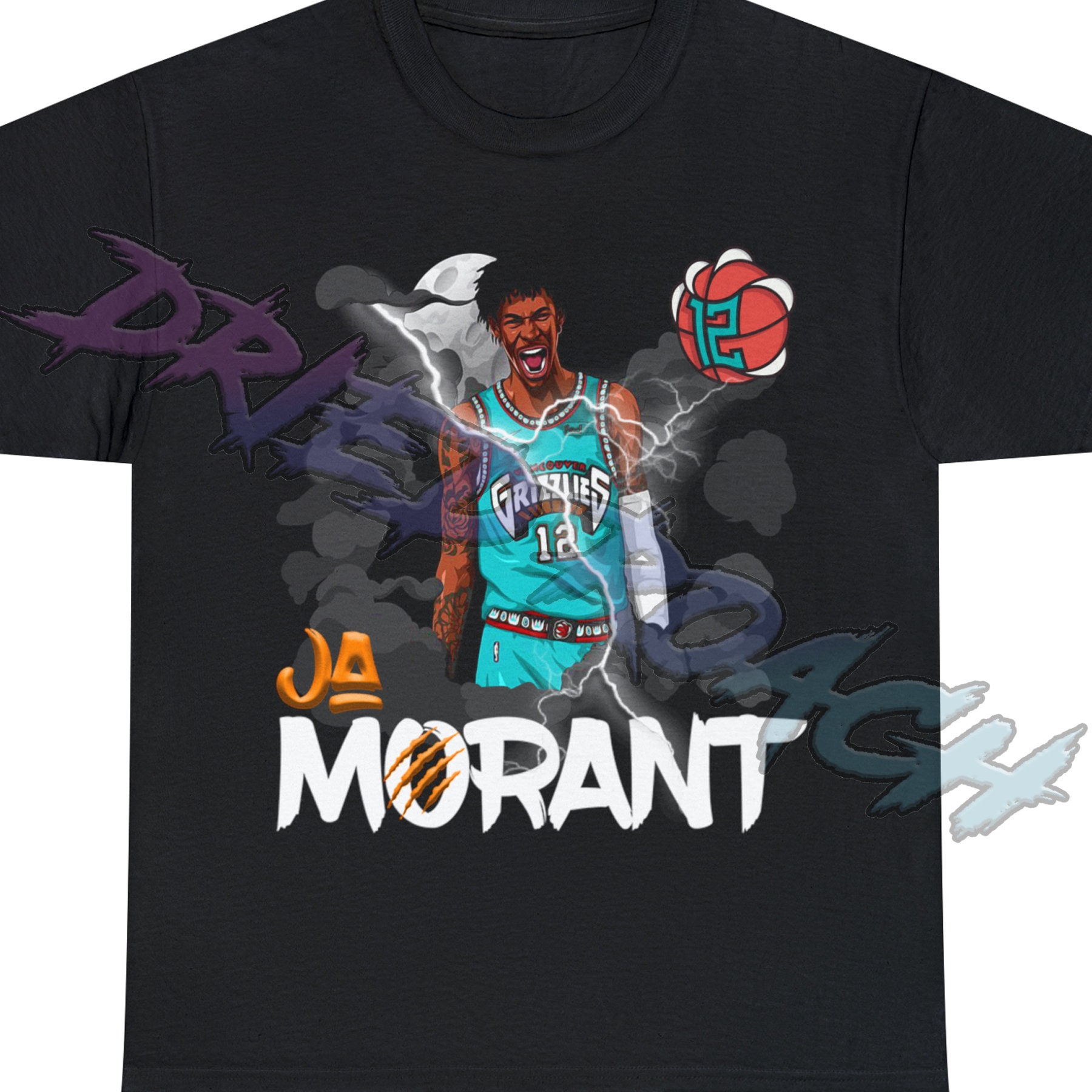 Memphis Grizzlies Ja Morant Lighting Tshirt Nba Xmen Style Basketball Shirt Unisex T Shirt - Etsy