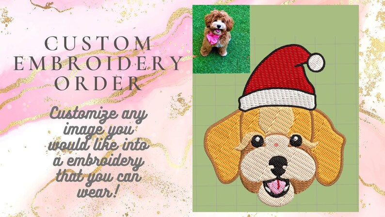 Custom Embroidery Digitizing, Embroidery, Gift Wrapping image 1