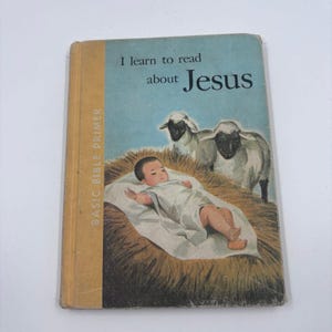 Årgång 1962 Jag lär mig läsa om Jesus-boken Grundläggande bibelintroduktion Rand McNally