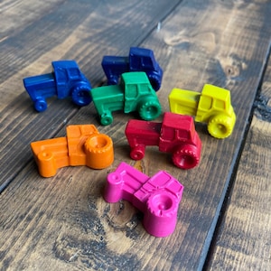 Tractor Crayons,Farm Tractor,Deere,Birthday Party Favors,Stocking Stuffer,Easter Basket Filler,Gifts Under 10,Vehicle Crayons
