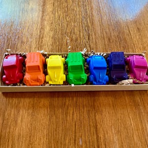 Car Crayons,Truck Crayons,Vehicles,Easter Basket Filler,Party Favor,Kids Birthday,Stocking Stuffer,Crayon Set,Gifts Under 10